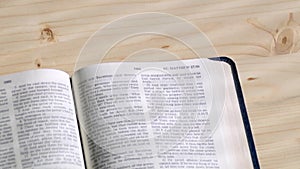 Pages turn by themselves in new testament