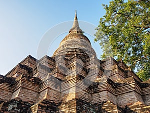 Pagoda Architecture details Sukhothai Historical Park World heritage Thailand