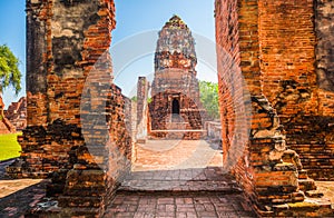 Pagoda at Ayutthaya Historical Park in Thailand