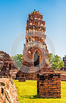 Pagoda at Ayutthaya Historical Park in Thailand