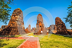 Pagoda at Ayutthaya Historical Park in Thailand