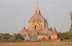 Pagoda of Bagan at sunset