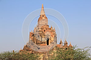 Pagoda of Bagan at sunset