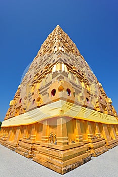 Pagoda in blue sky photo