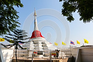 Pagoda on bluesky background.