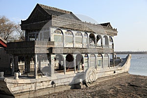 Pagoda boat on the Summer Palace in Beijing