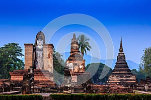 Pagoda Buddha statue at Sukhothai historical park