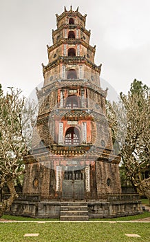 The Pagoda of the Celestial Lady in Hue Vietnam - Chua Thien Mu