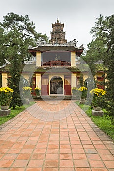 The Pagoda of the Celestial Lady in Hue Vietnam - Chua Thien Mu