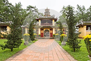 The Pagoda of the Celestial Lady in Hue Vietnam - Chua Thien Mu