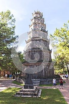 Pagoda of the Celestial Lady in Hue, Vietnam photo