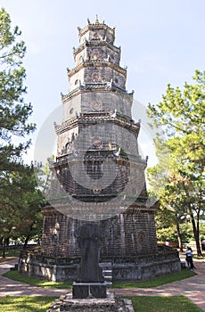 Pagoda of the Celestial Lady in Hue, Vietnam photo