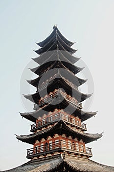 Pagoda, Chinese traditionels architectures in Yuyuan garden, Shanghai, China photo
