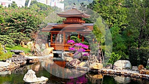 Pagoda in chinese zen garden