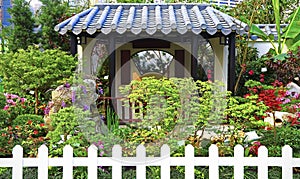 Pagoda in chinese zen garden