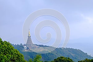 Pagoda in doi Inthanon national park at Chiang mai Thalland Famous place to travel