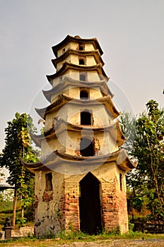 The pagoda of the former tomb located in Solo