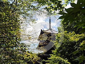 Pagoda on the grounds of Miidera, temple number 14 of the Saigoku Kannon pilgrimage