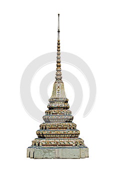 Pagoda isolated on white Background (isolated on white and clip paths)