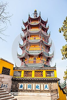 Pagoda in Jinshan Temple