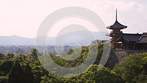 The pagoda of Kiyomizu-Dera Buddhist temple