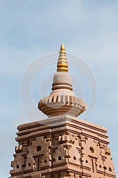 Pagoda is located in Wat Thakham ,Mae Hia , Mueang Chiang Mai ,Chiang Mai Thailand