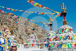 Pagoda at Meidai Lamasery (Meidai Zhao). a famous historic site in Tumed Right Banner, Baotou, Inner Mongolia, China.