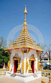 Pagoda in nong waeng temple khonkaen photo