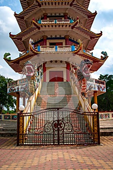 Pagoda in Palembang, Indonesia photo