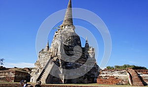 Pagoda of The Ruins of Ayutthaya Kingdom