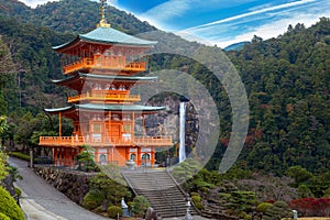 Pagoda of Seiganto-ji Temple at Nachi Katsuura