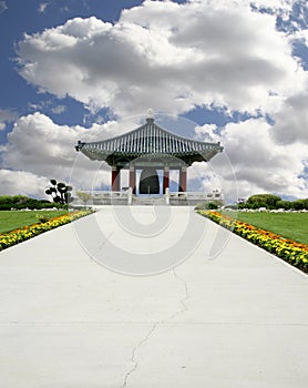 Pagoda set in Beautiful Nature background
