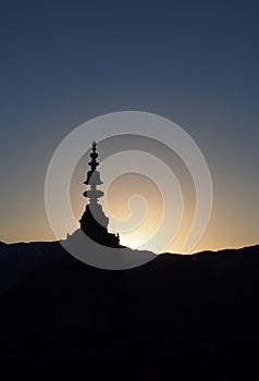 Pagoda silhouette