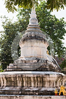 Pagoda in the temple Wat Sensoukaram in Louangphabang, Laos.