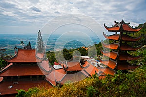 Pagoda,Temples. Asia. Vietnam.Phan Thiet. summer.