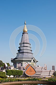 Pagoda on the top of mountain