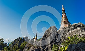 Pagoda was built on hilltop