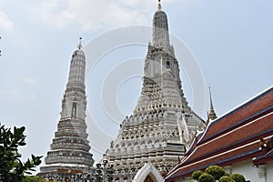 Pagoda wat arun Bangkok Thailand, one of most famous temple in Thialand