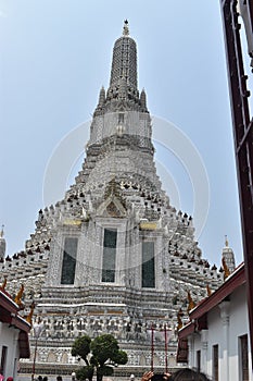 Pagoda wat arun Bangkok Thailand, one of most famous temple in Thialand