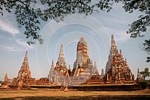 Pagoda in Wat Chaiwatthanaram,Ayutthaya Historical Park.