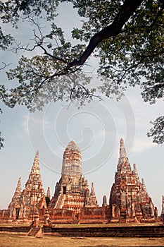 Pagoda in Wat Chaiwatthanaram,Ayutthaya Historical Park.