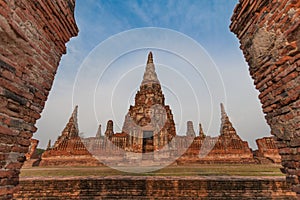 Pagoda at Wat Chaiwatthanaram, Ayutthaya province