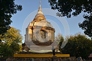 Pagoda in wat jed yod Chiang Mai Thailand