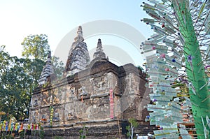 Pagoda in wat jed yod Chiang Mai Thailand