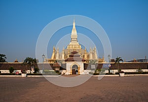 Pagoda Wat Pha That Luang Vientian photo