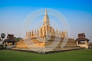 Pagoda Wat Pha-That Luang Vientian photo