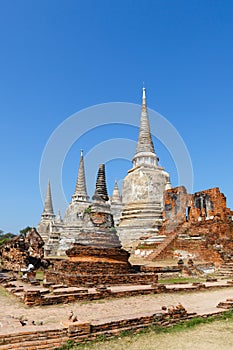 Pagoda at wat phra sri sanphet temple