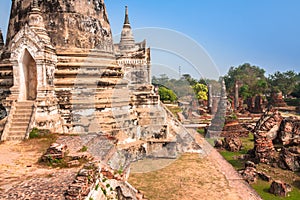 Pagoda at wat phra sri sanphet temple, Ayutthaya, Thailand