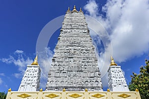 Pagoda in the wat suwannapradit Temple in surat thani,thailand