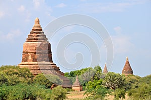 Pagodas in Bagan, Myanmar